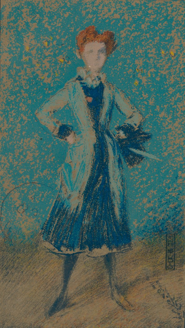 Modrá dívka, c1874 od James Abbott McNeill Whistler