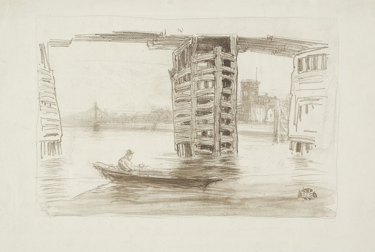 Široký most, 1878 od James Abbott McNeill Whistler