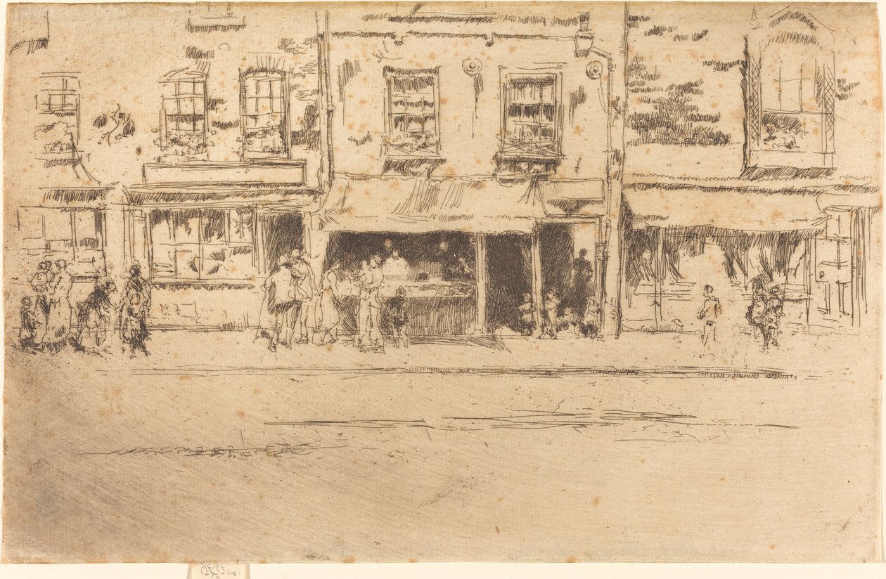 The Fish-Shop, Busy Chelsea, 1887. od James Abbott McNeill Whistler