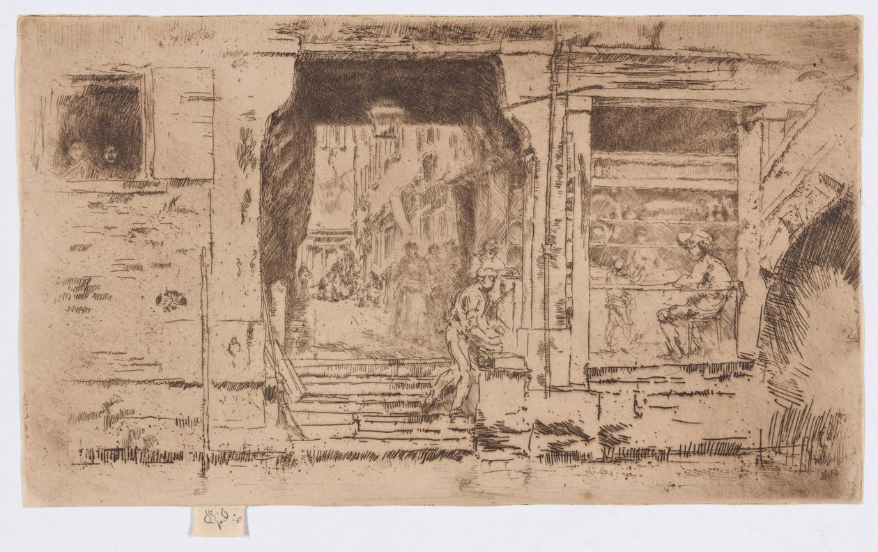 The Fish Shop, Benátky od James Abbott McNeill Whistler