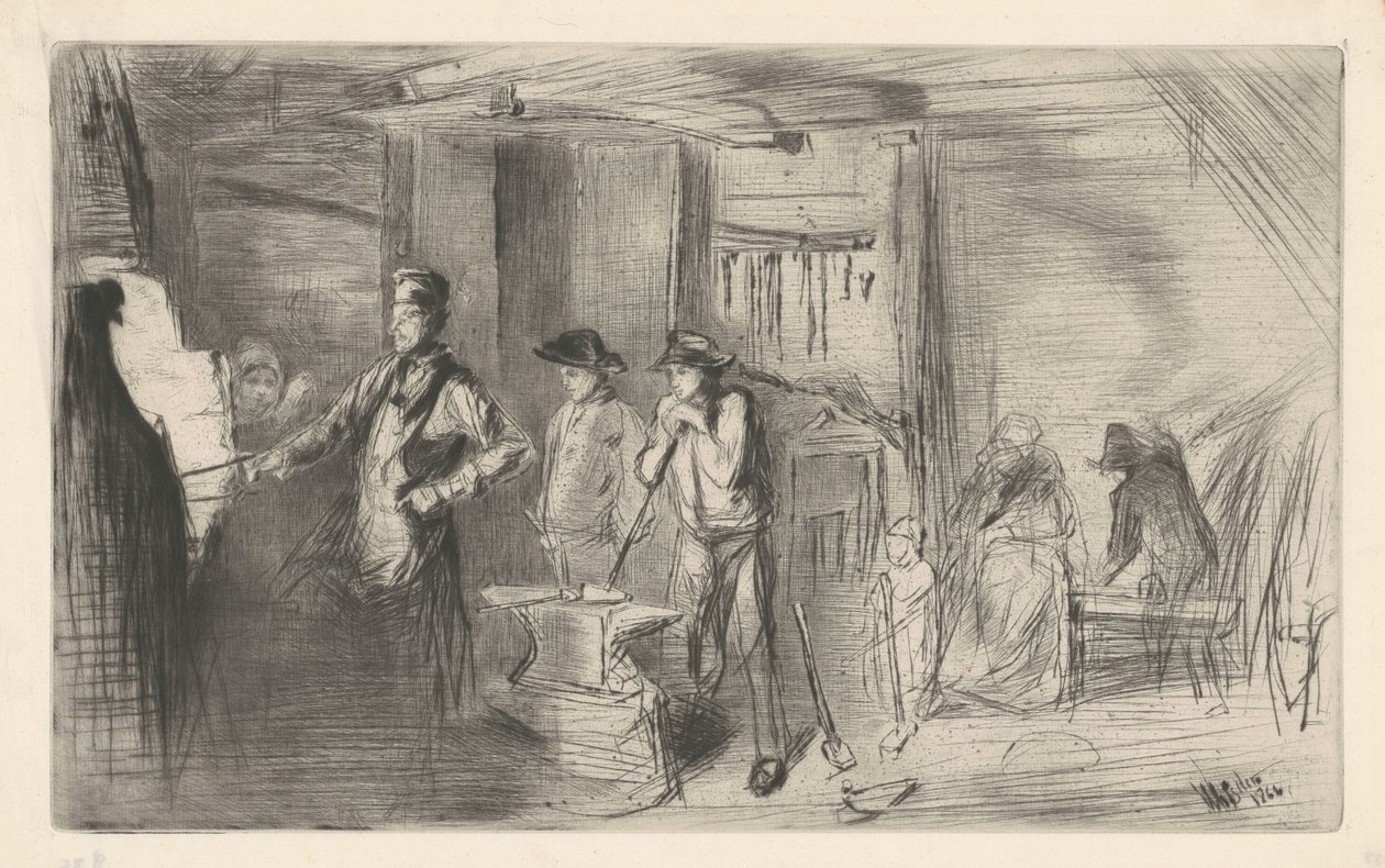 The Forge, 1861. od James Abbott McNeill Whistler