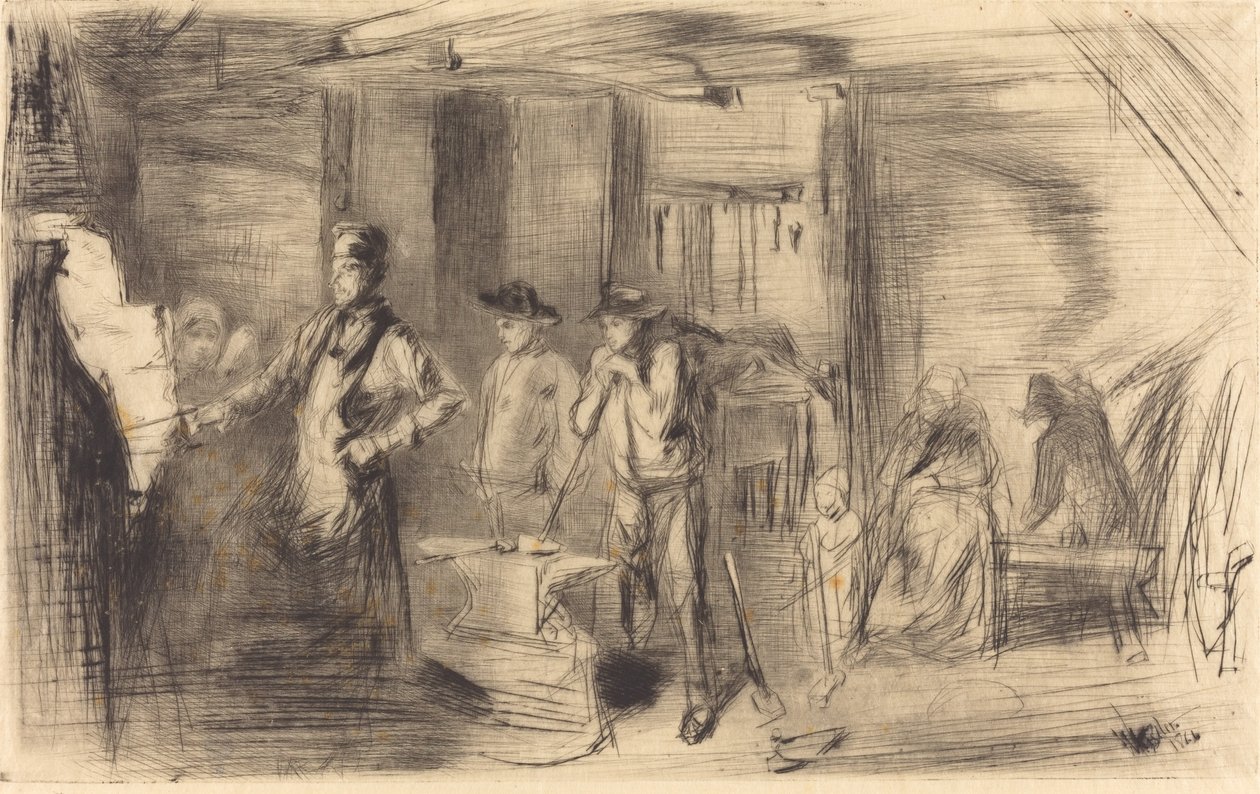 The Forge, 1861. od James Abbott McNeill Whistler
