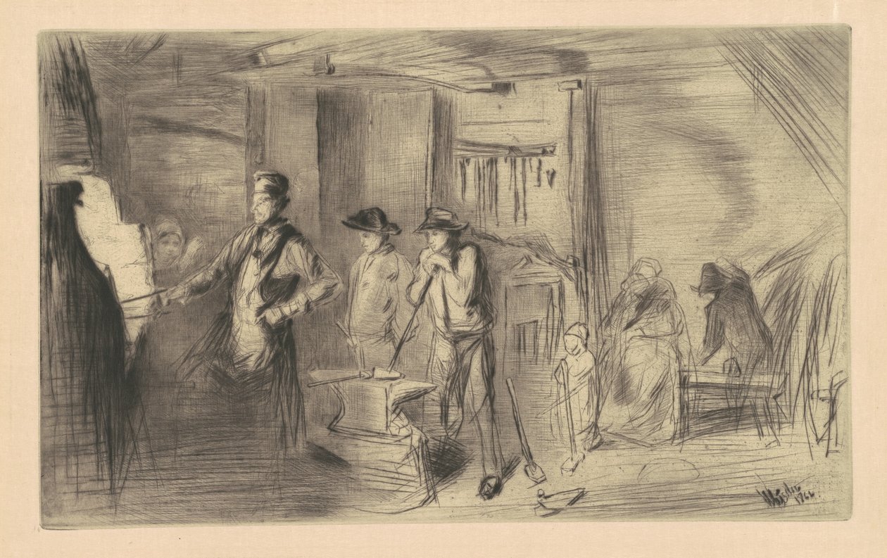 The Forge, 1861. od James Abbott McNeill Whistler