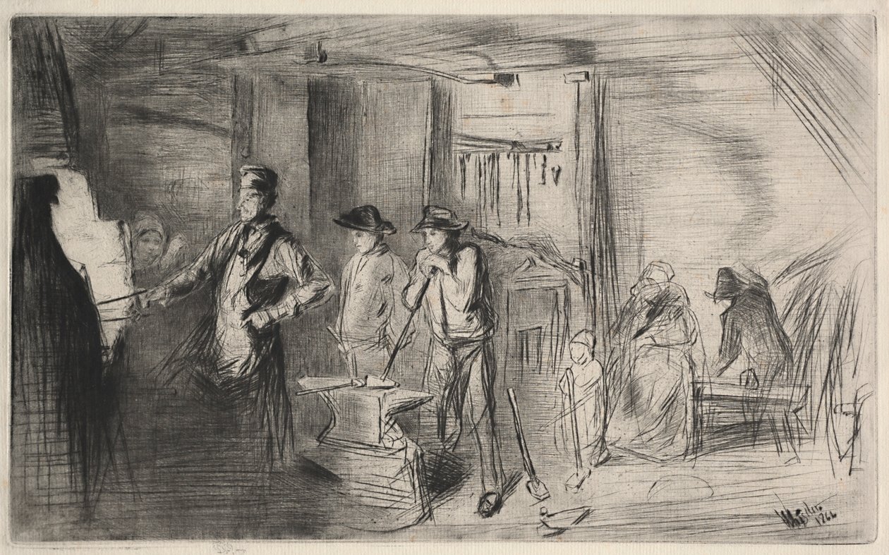 The Forge, 1862. od James Abbott McNeill Whistler