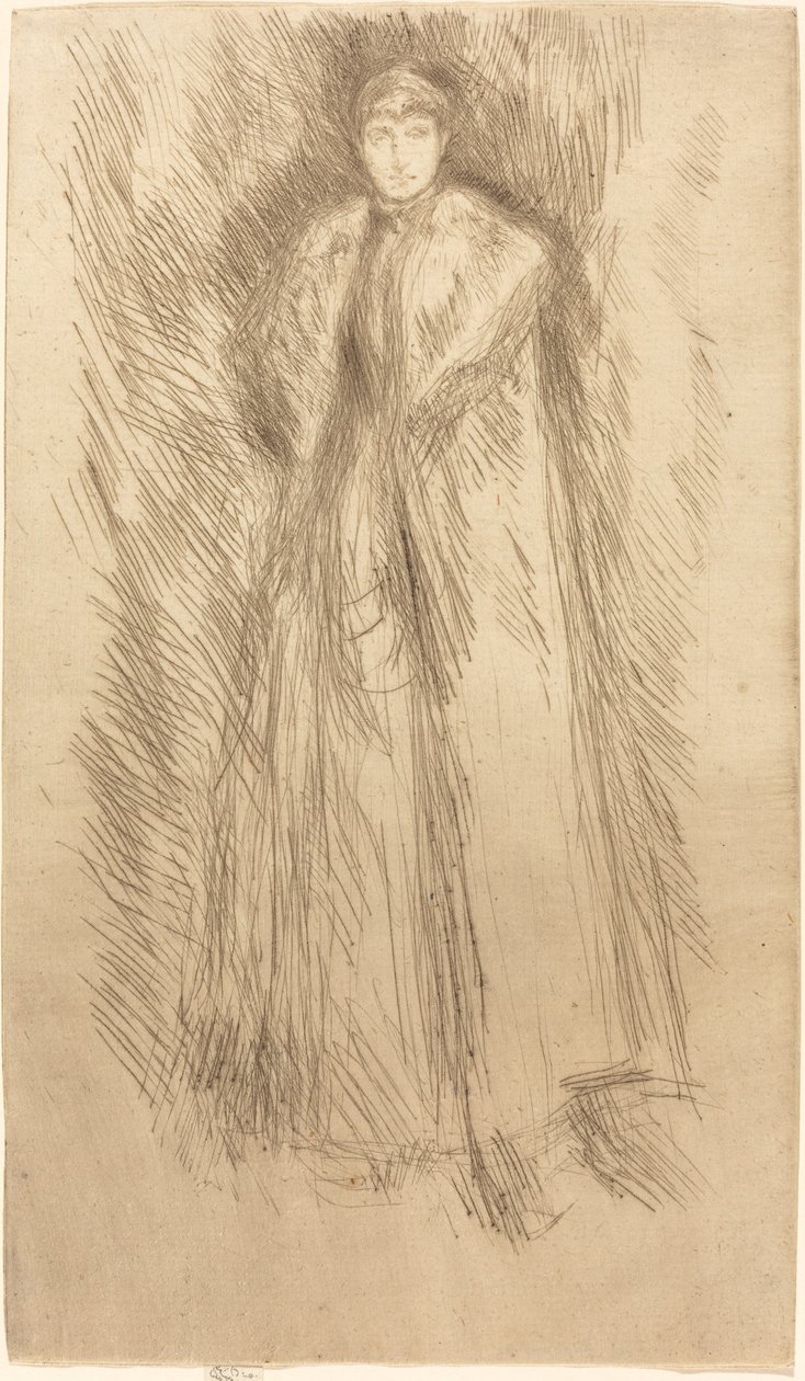 Kožešinový plášť. od James Abbott McNeill Whistler