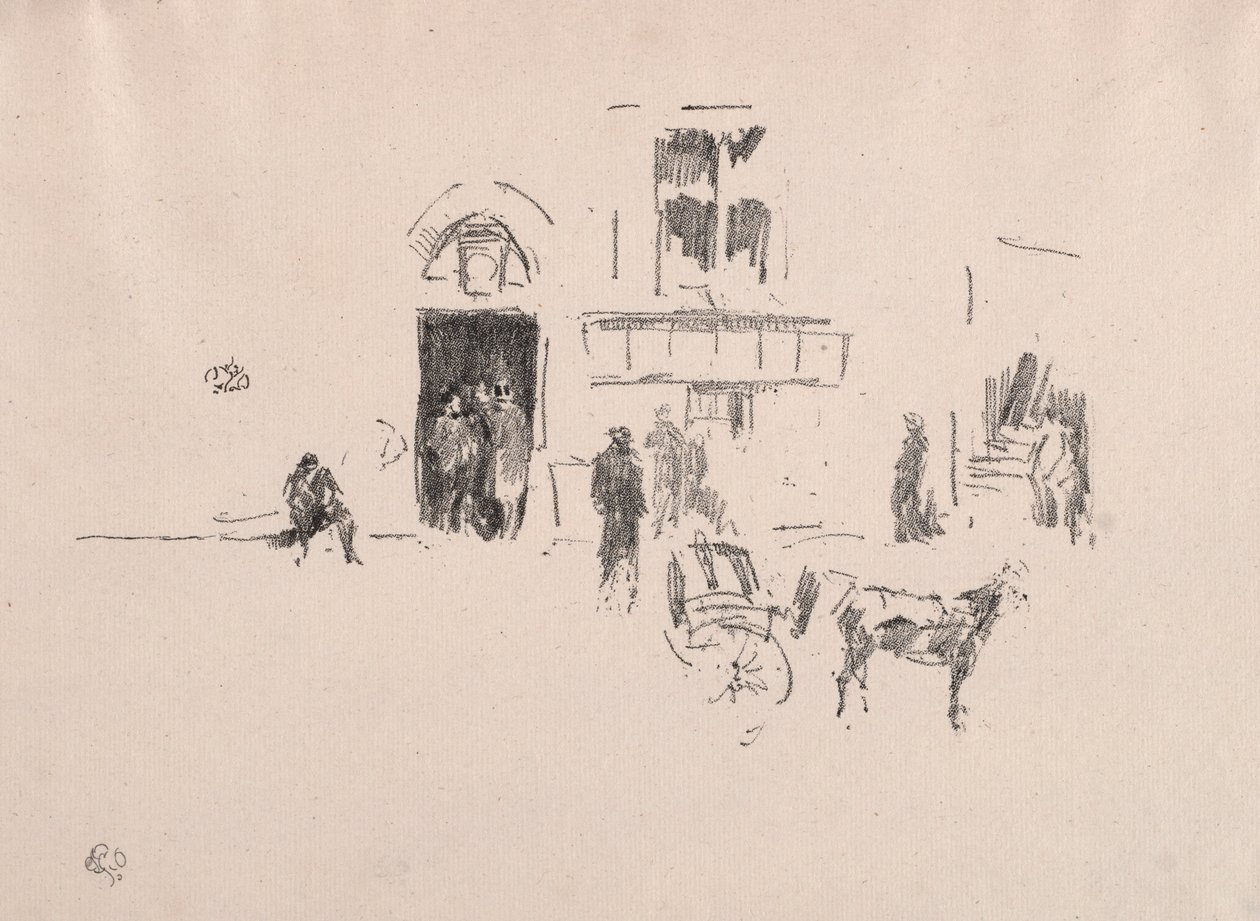 The Gaiety Stage Door, 1879. od James Abbott McNeill Whistler