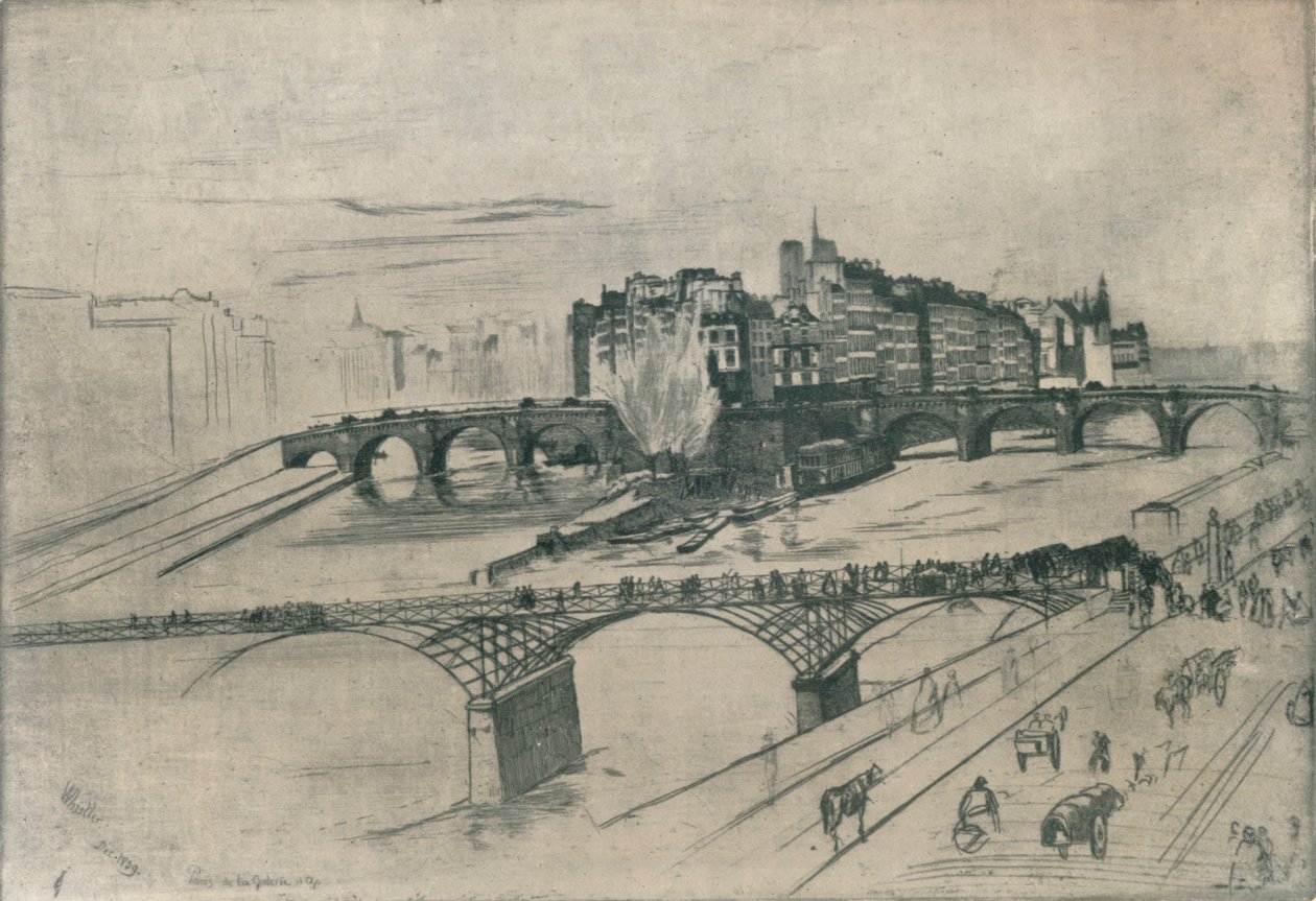 Isle De La Cite, Paříž, 1859, 1904 od James Abbott McNeill Whistler