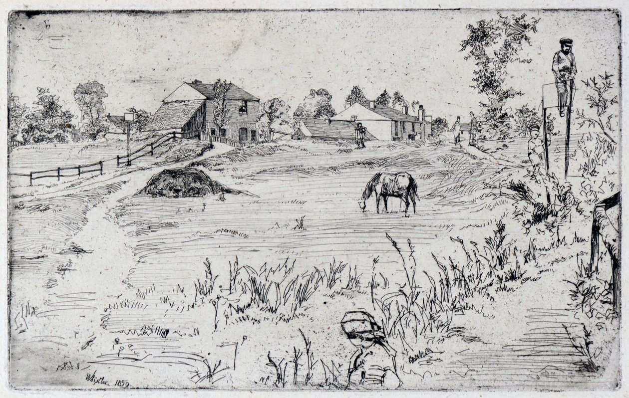 Krajina s koněm od James Abbott McNeill Whistler