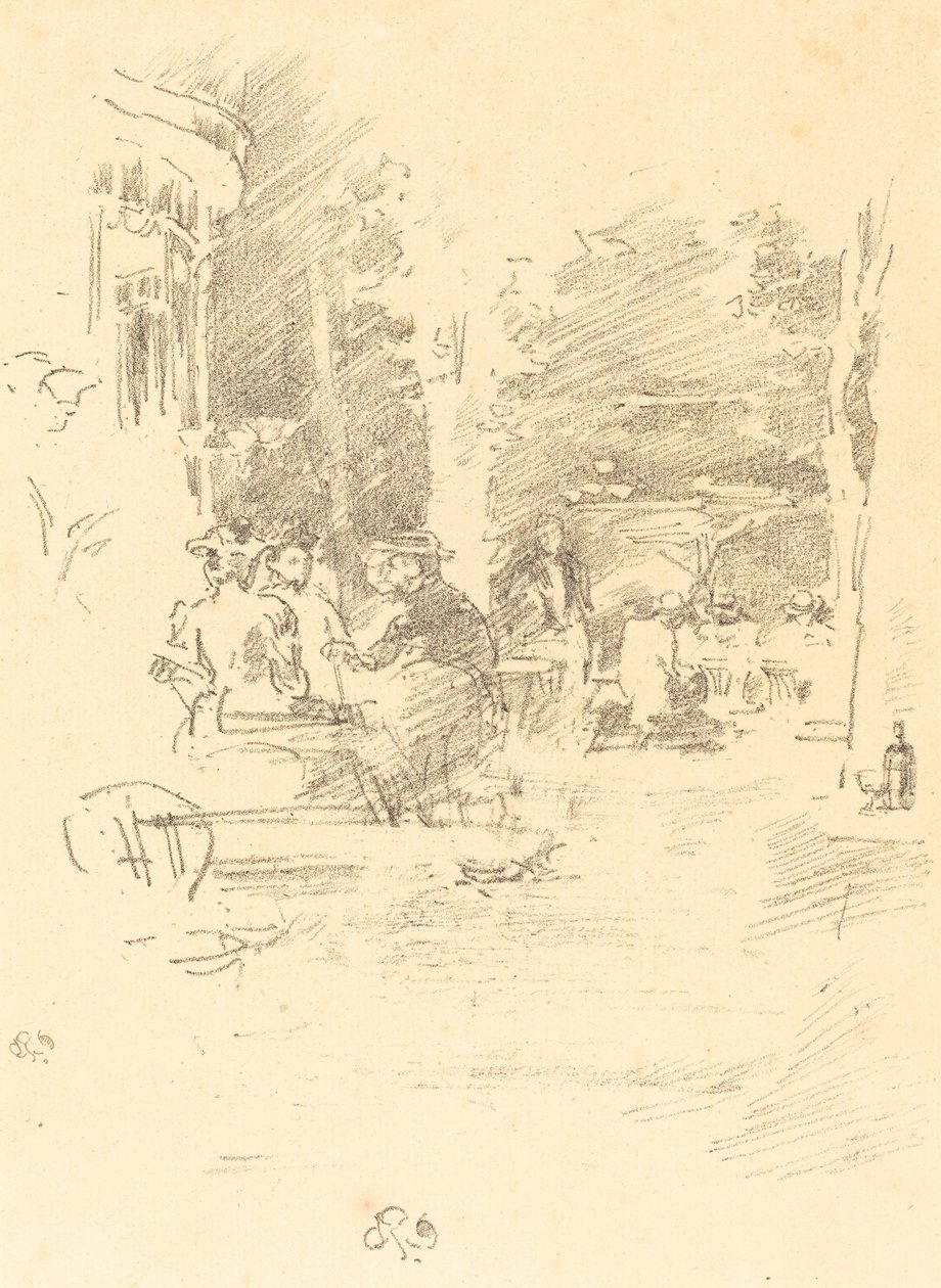 The Little Café au Bois, 1894. od James Abbott McNeill Whistler