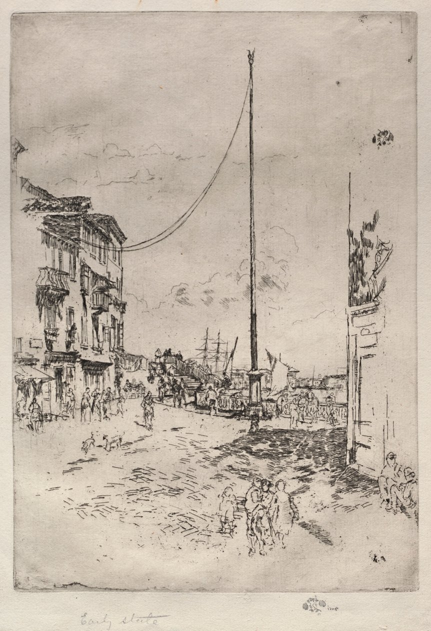 Malý stožár, 1880. od James Abbott McNeill Whistler