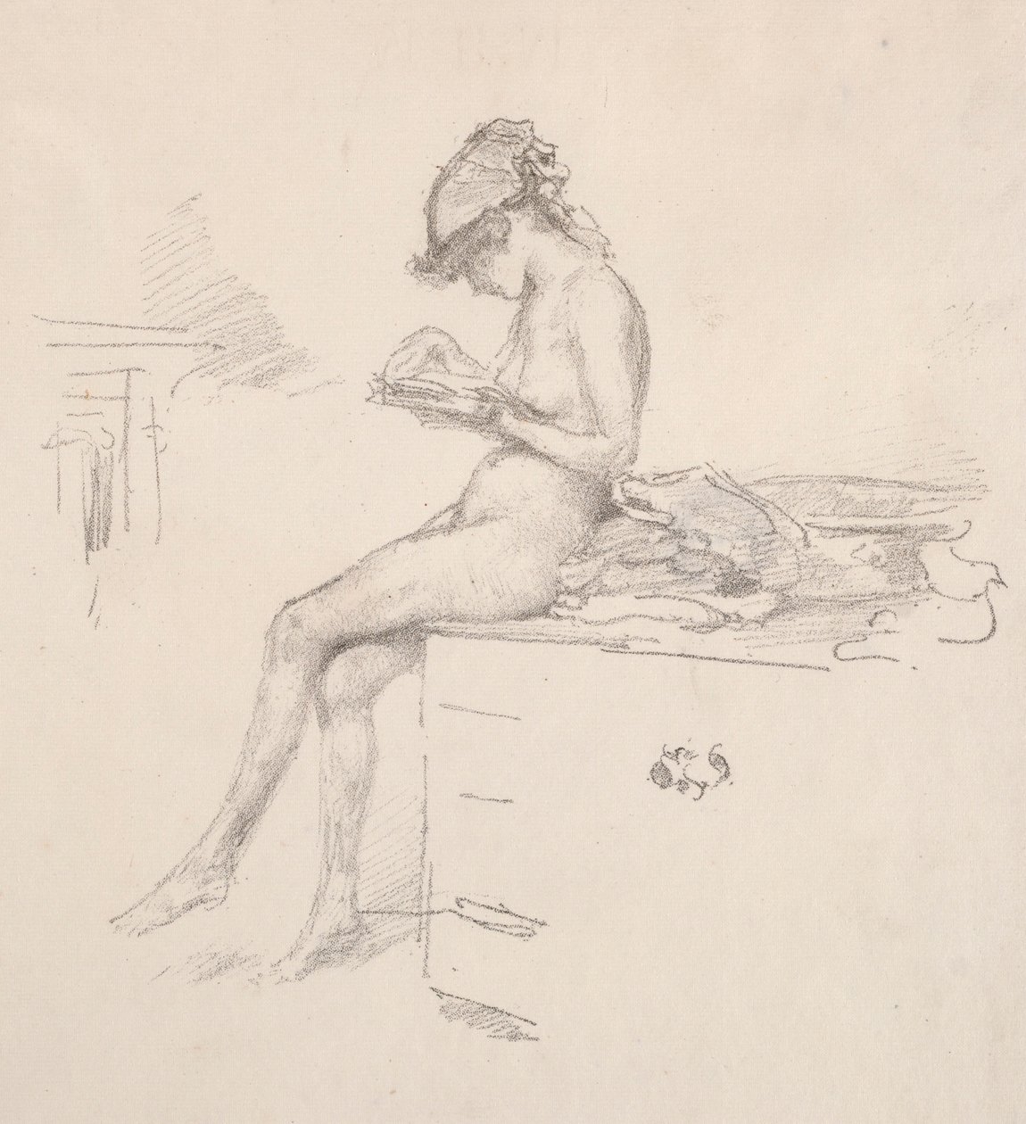 The Little Nude Model Reading, 1890. od James Abbott McNeill Whistler