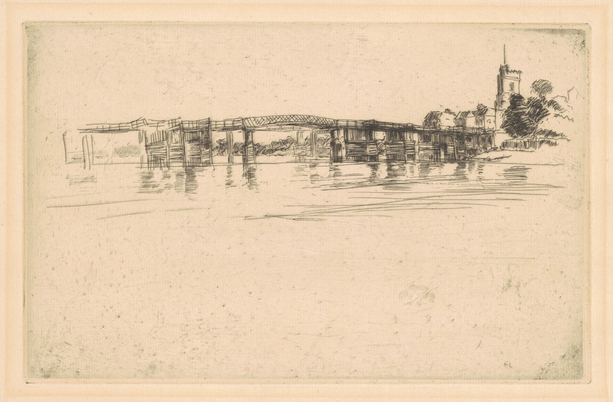 Malý Putney, č. 1, 1879. od James Abbott McNeill Whistler