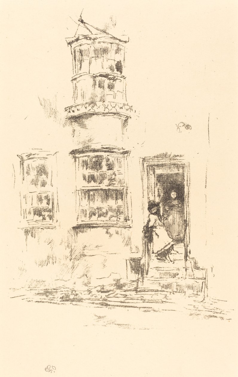 Malé kroky, Lyme Regis, 18951896. od James Abbott McNeill Whistler