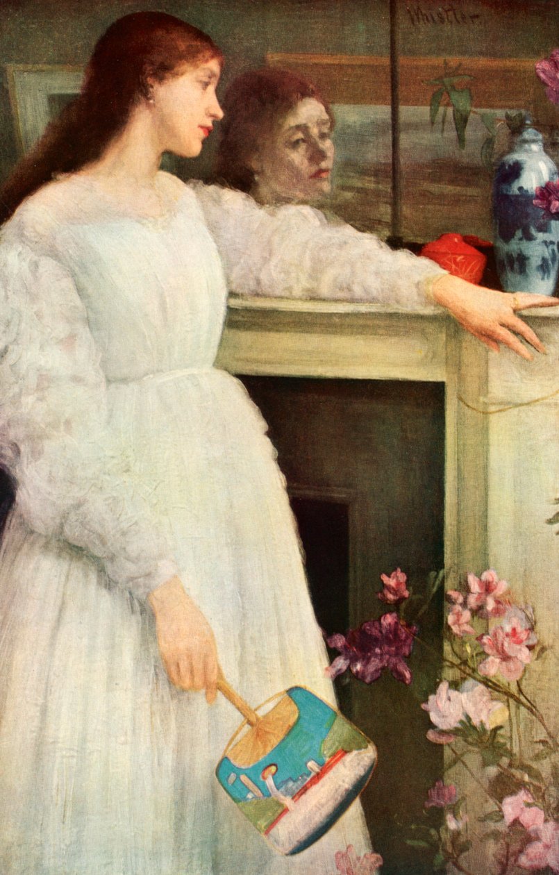 Malá bílá dívka, knižní deska od James Abbott McNeill Whistler
