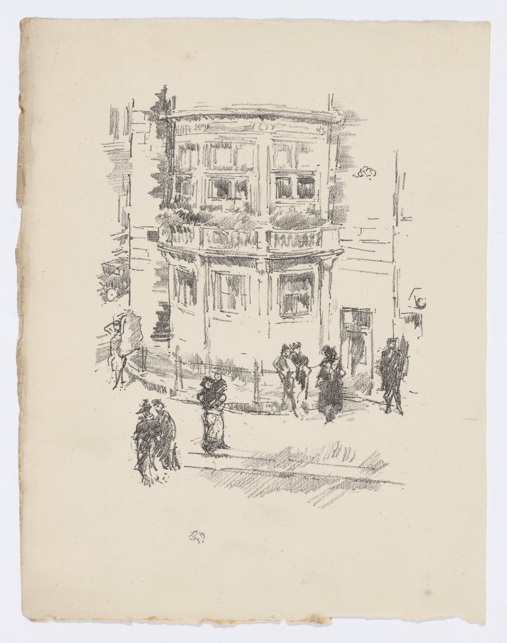 Okno ředitele, divadlo Gaiety Theatre od James Abbott McNeill Whistler