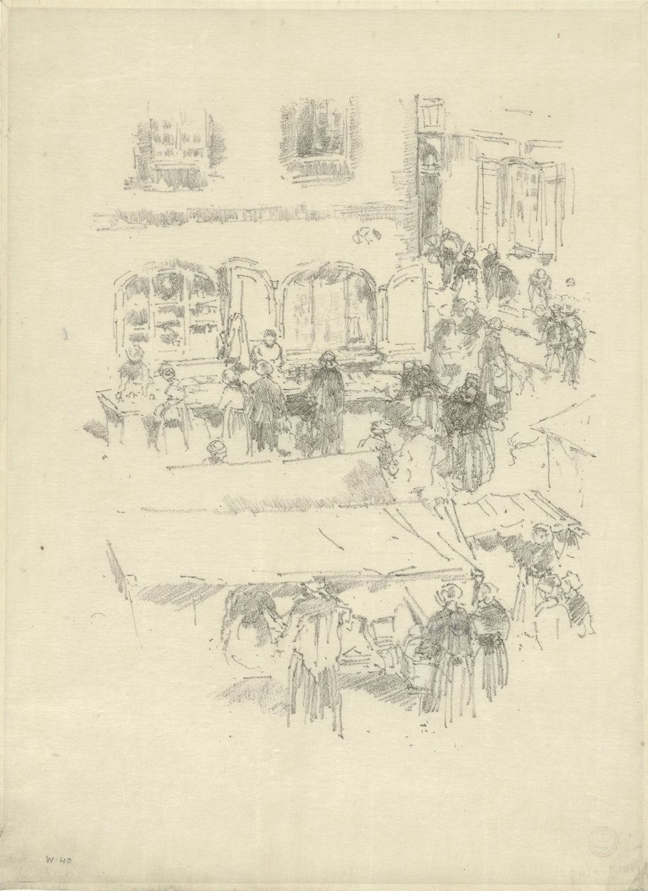 Tržiště, Vitré od James Abbott McNeill Whistler