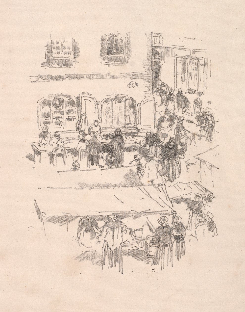 Tržiště, Vitre, 1893. od James Abbott McNeill Whistler