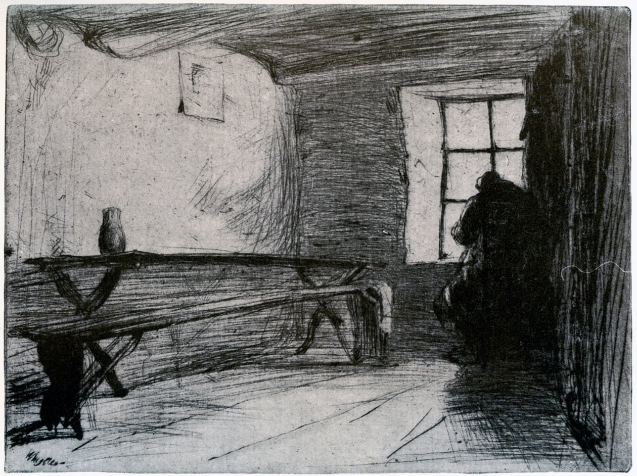Lakomec, c1851 1904. od James Abbott McNeill Whistler