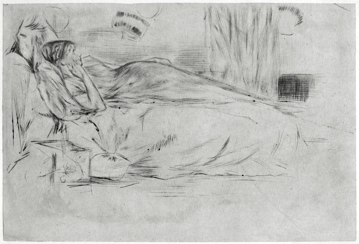 Model, vleže, c1864 1904. od James Abbott McNeill Whistler