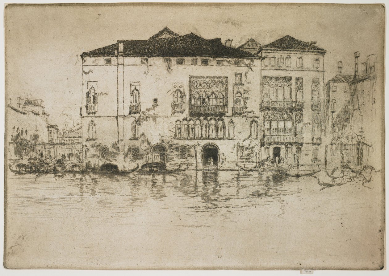 Paláce z první benátské série od James Abbott McNeill Whistler