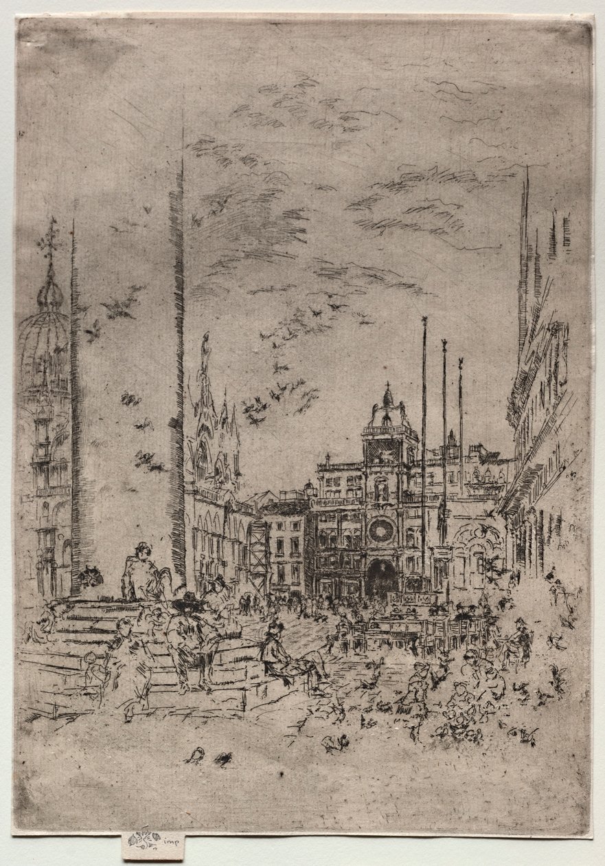 Piazzetta, 1880. od James Abbott McNeill Whistler