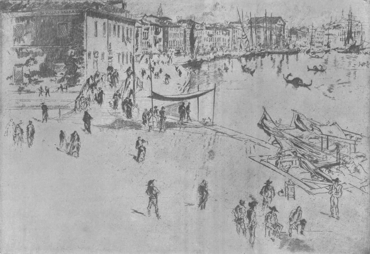 Riva, číslo dvě, c1880, 1904 od James Abbott McNeill Whistler