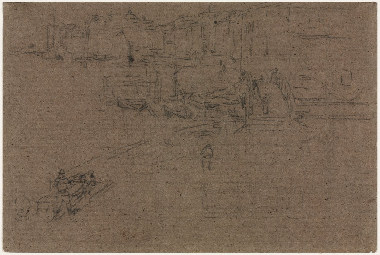 Riva, Benátky. od James Abbott McNeill Whistler