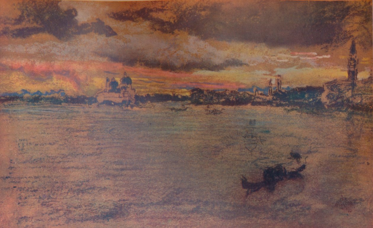 Bouře, západ slunce, 1880, 1904 od James Abbott McNeill Whistler