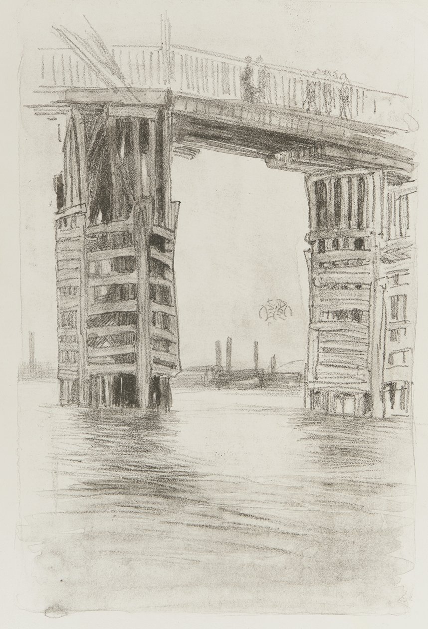 Vysoký most, 1878 (litotinta na papíře) od James Abbott McNeill Whistler