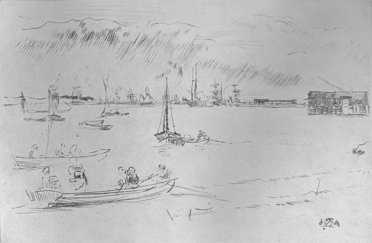 The Thames Towards Erith, c1877, 1904 od James Abbott McNeill Whistler