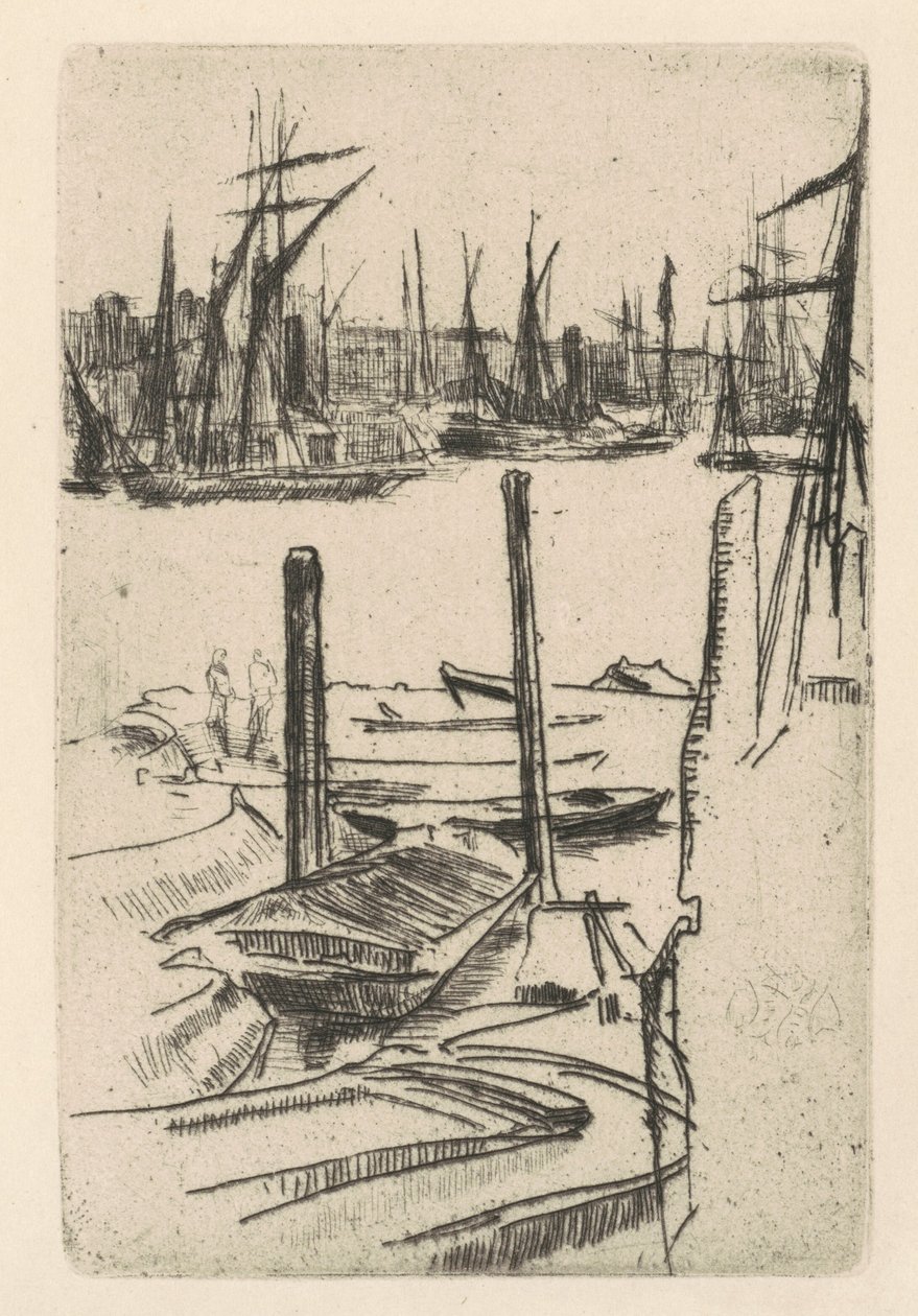The Tiny Pool, 18761878. od James Abbott McNeill Whistler