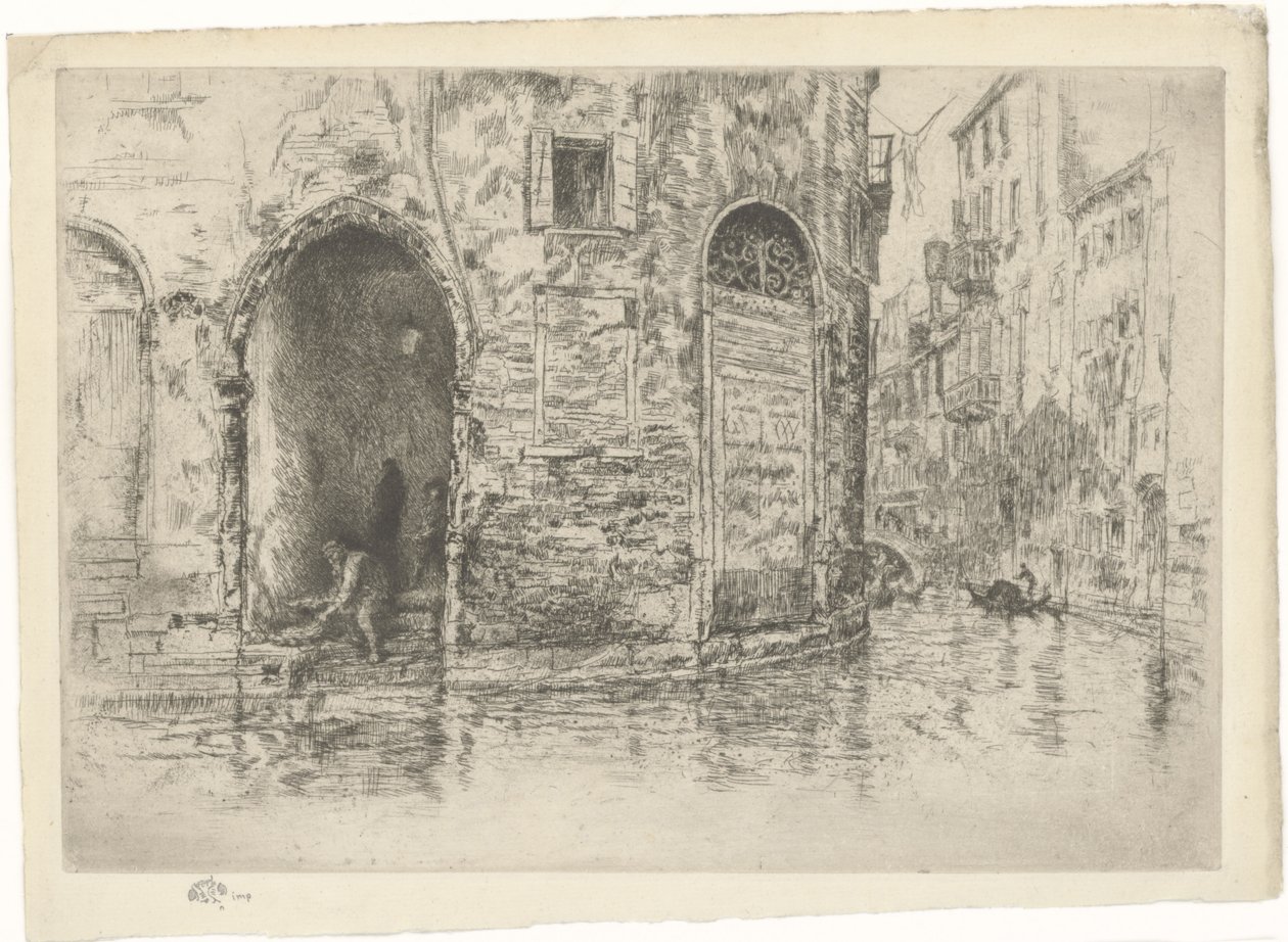 The Two Doorways. První díl z Benátek, strana 2 (z 12) od James Abbott McNeill Whistler
