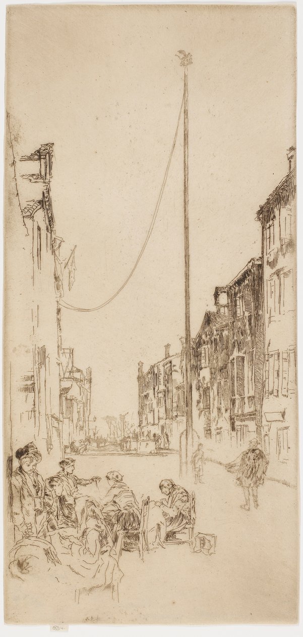 Benátský stožár, 1879-1880. od James Abbott McNeill Whistler