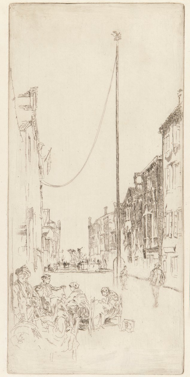 Benátský stožár, 1879-1880. od James Abbott McNeill Whistler