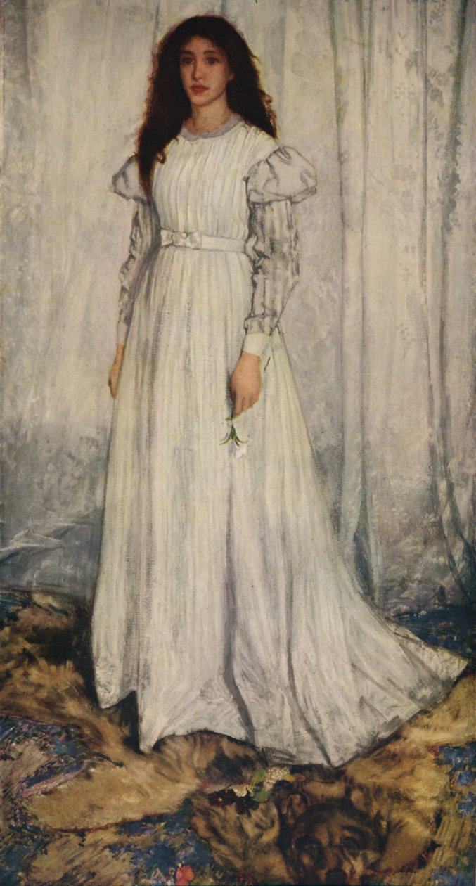 Bílá dívka, 1862 od James Abbott McNeill Whistler