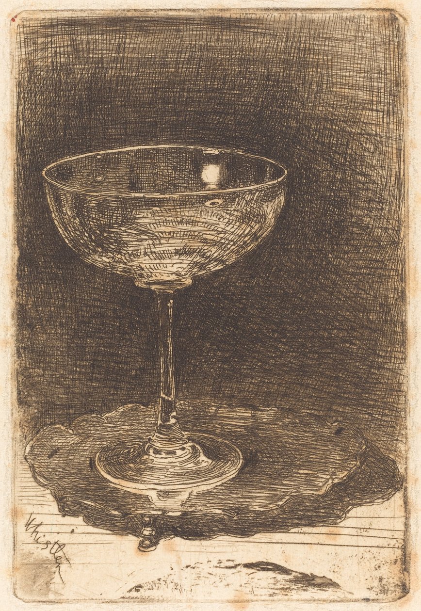 Sklenice na víno, 1858. od James Abbott McNeill Whistler