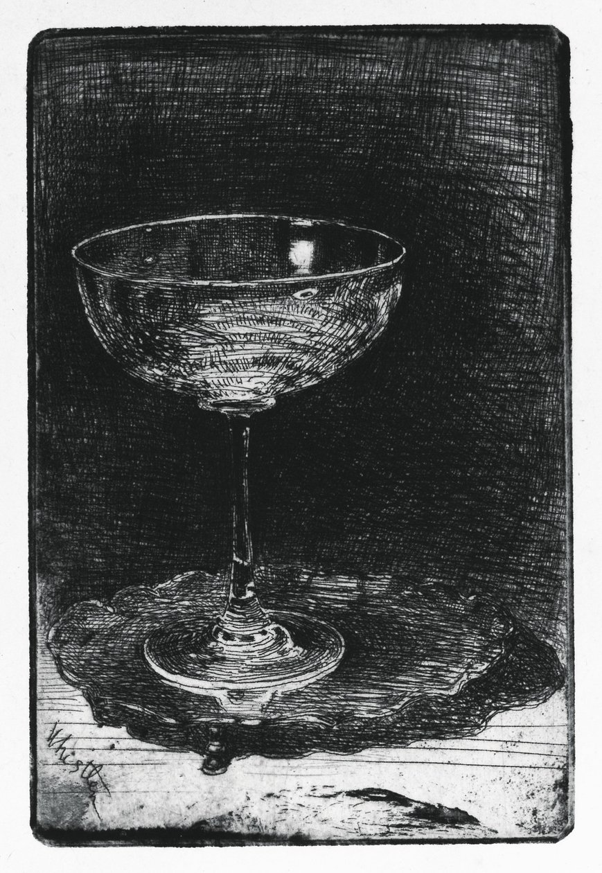 Sklenice na víno od James Abbott McNeill Whistler