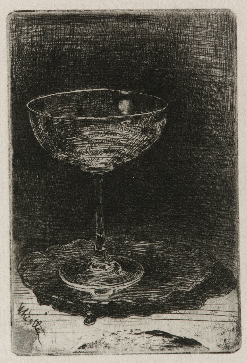Sklenice na víno, 1858. od James Abbott McNeill Whistler