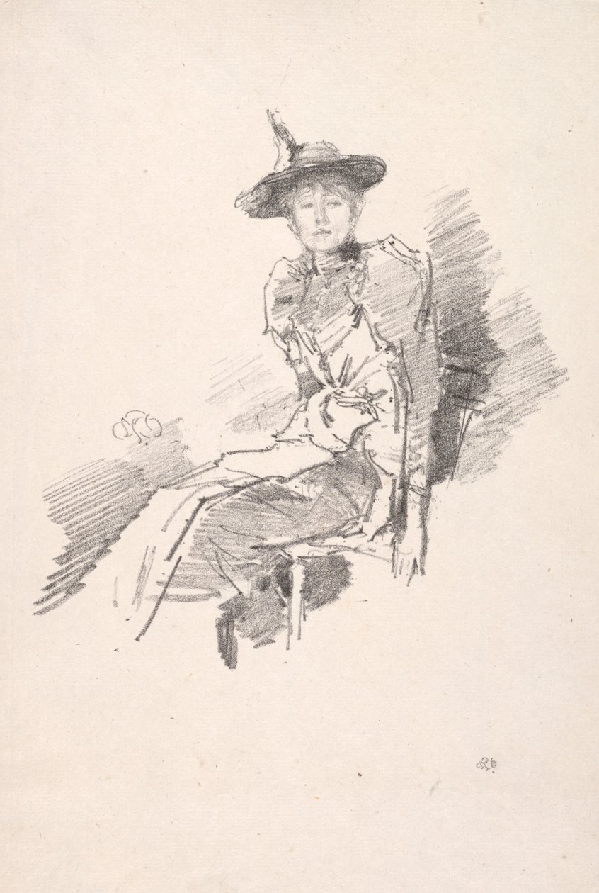 Okřídlený klobouk, 1890. od James Abbott McNeill Whistler