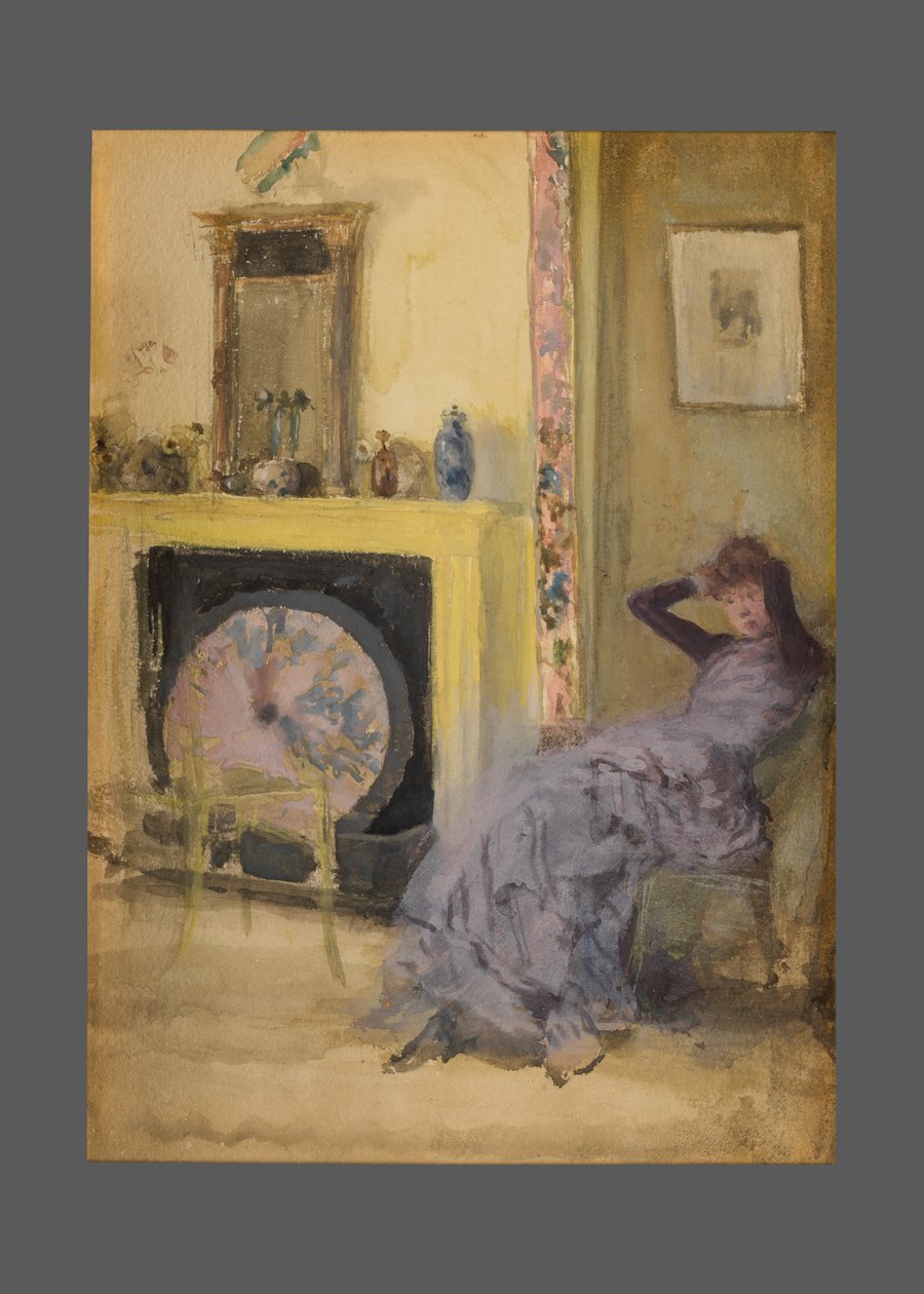 The Yellow Room, c.1883-84 (akvarel a kvaš na kartonu od James Abbott McNeill Whistler