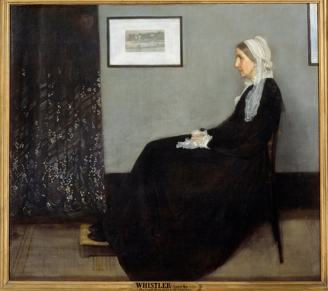 Taiteilijan äiti tai sovitus harmaalla ja mustalla nro 1 od James Abbott McNeill Whistler