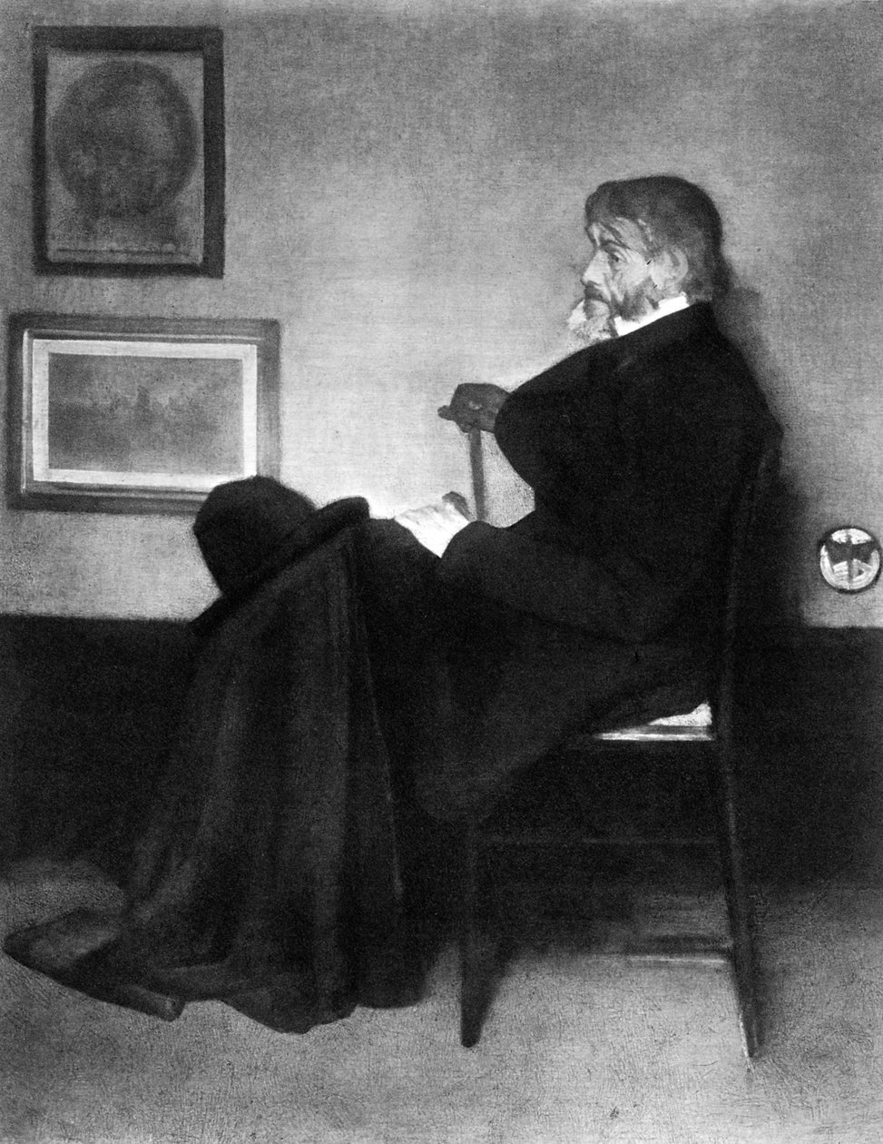 Thomas Carlyle, skotský esejista, satirik a historik, c1873. od James Abbott McNeill Whistler