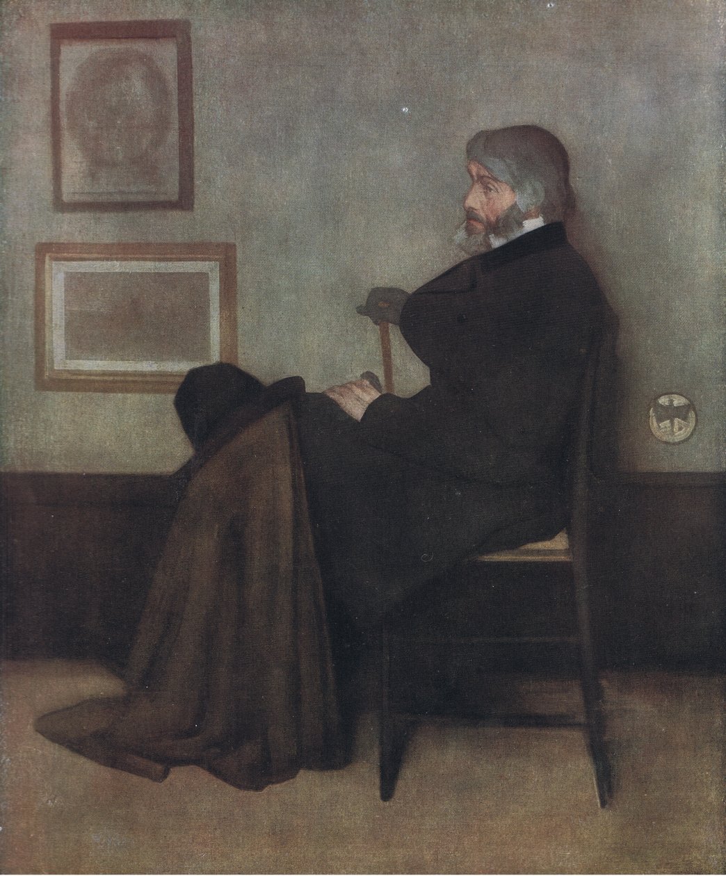 Portrét Thomase Carlylea, Bibbys Annual, 1916-1917 od James Abbott McNeill Whistler