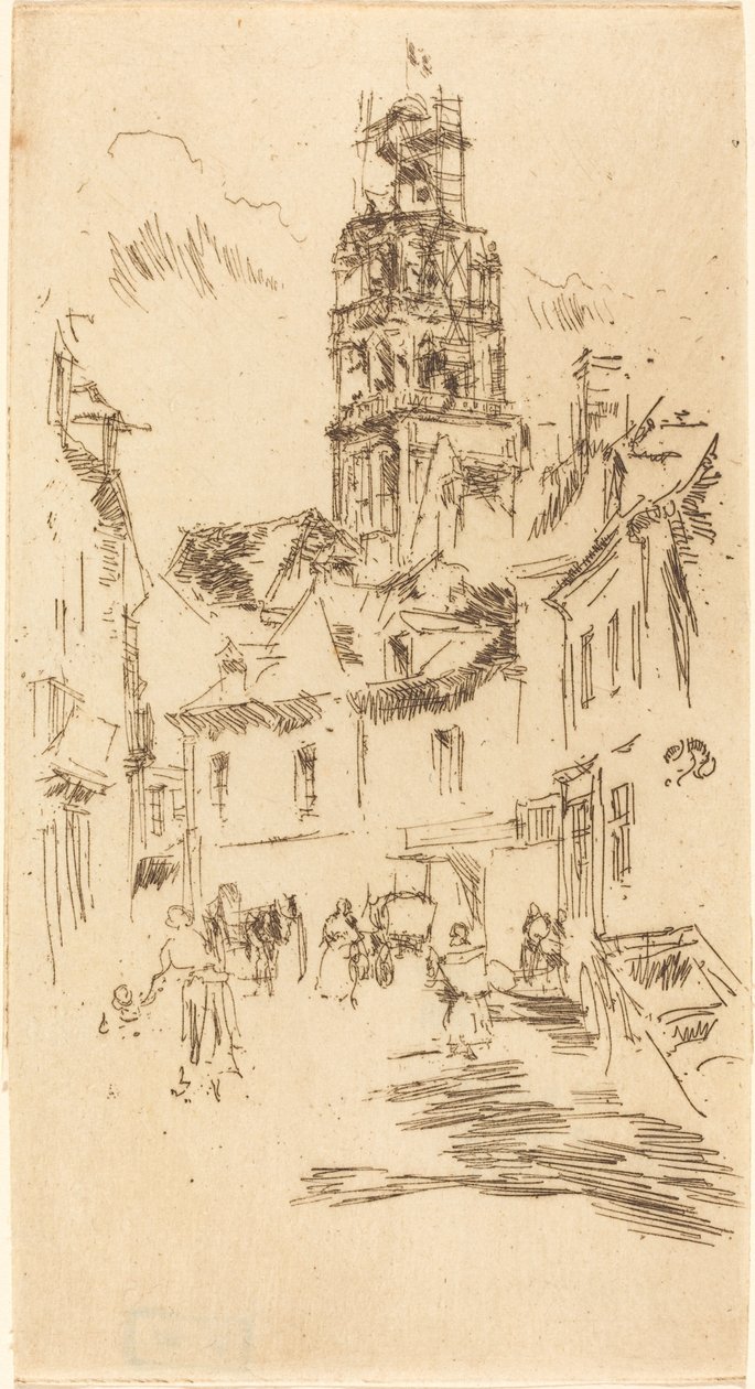 Prohlídka St. Antoine, Loches, 1888. od James Abbott McNeill Whistler