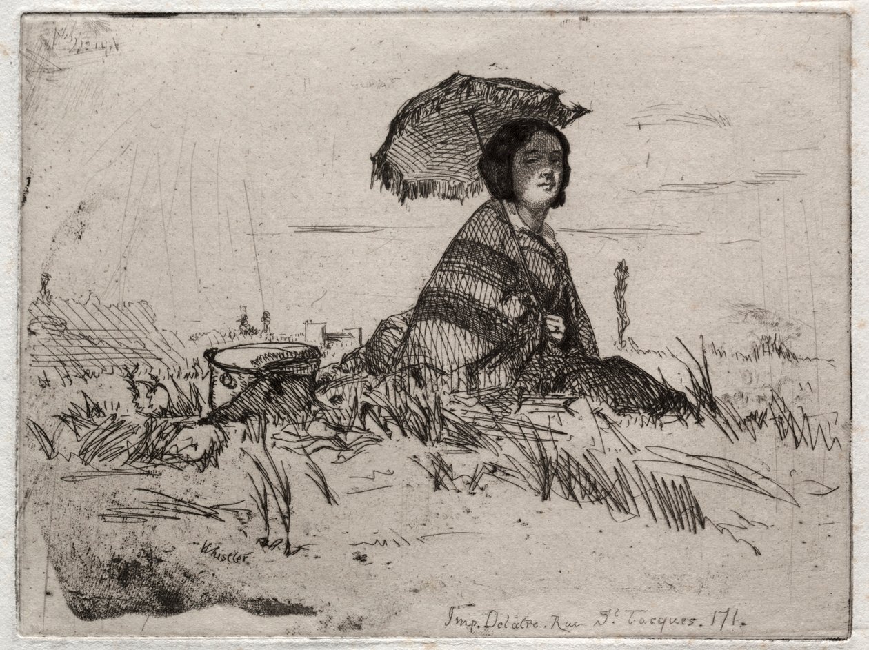 Dvanáct leptů z přírody: En Plein Soleil, 1858. od James Abbott McNeill Whistler