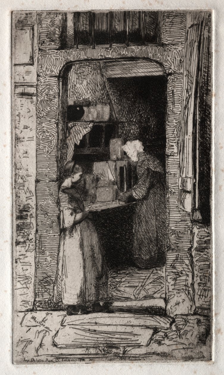 Dvanáct leptů z přírody: La Marchande de Moutarde, 1858. od James Abbott McNeill Whistler