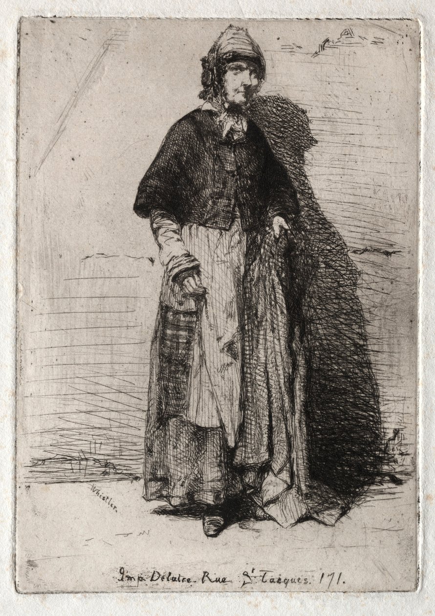 Dvanáct leptů z přírody: La Mère Gérard, 1858. od James Abbott McNeill Whistler