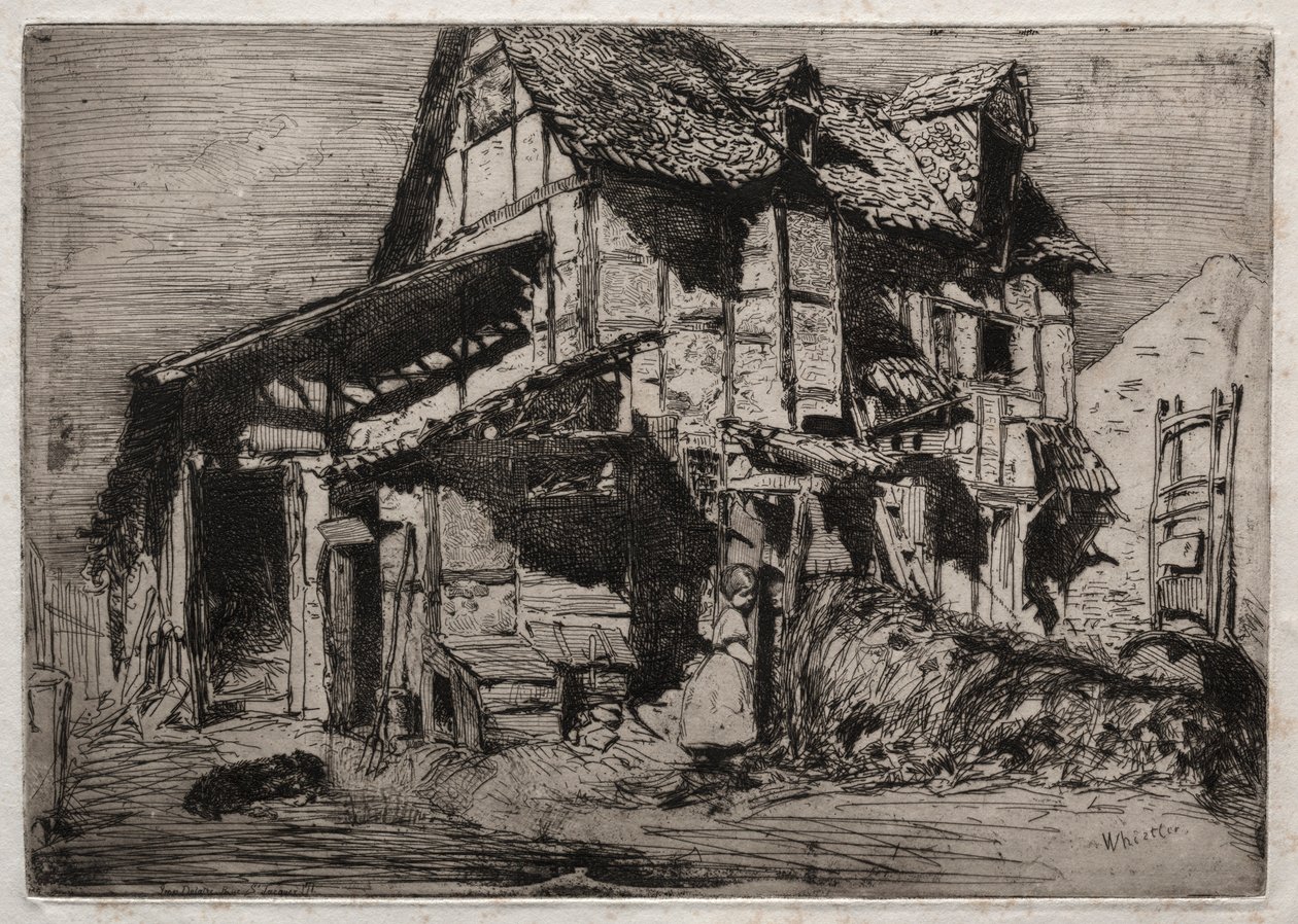 Dvanáct leptů z přírody: Nebezpečný byt, 1858. od James Abbott McNeill Whistler