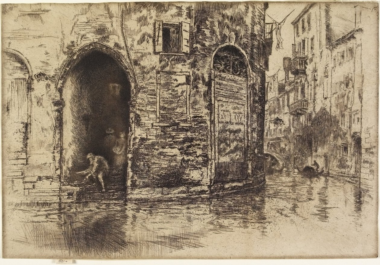 Dvoje dveře z "The Second Venice Set" od James Abbott McNeill Whistler