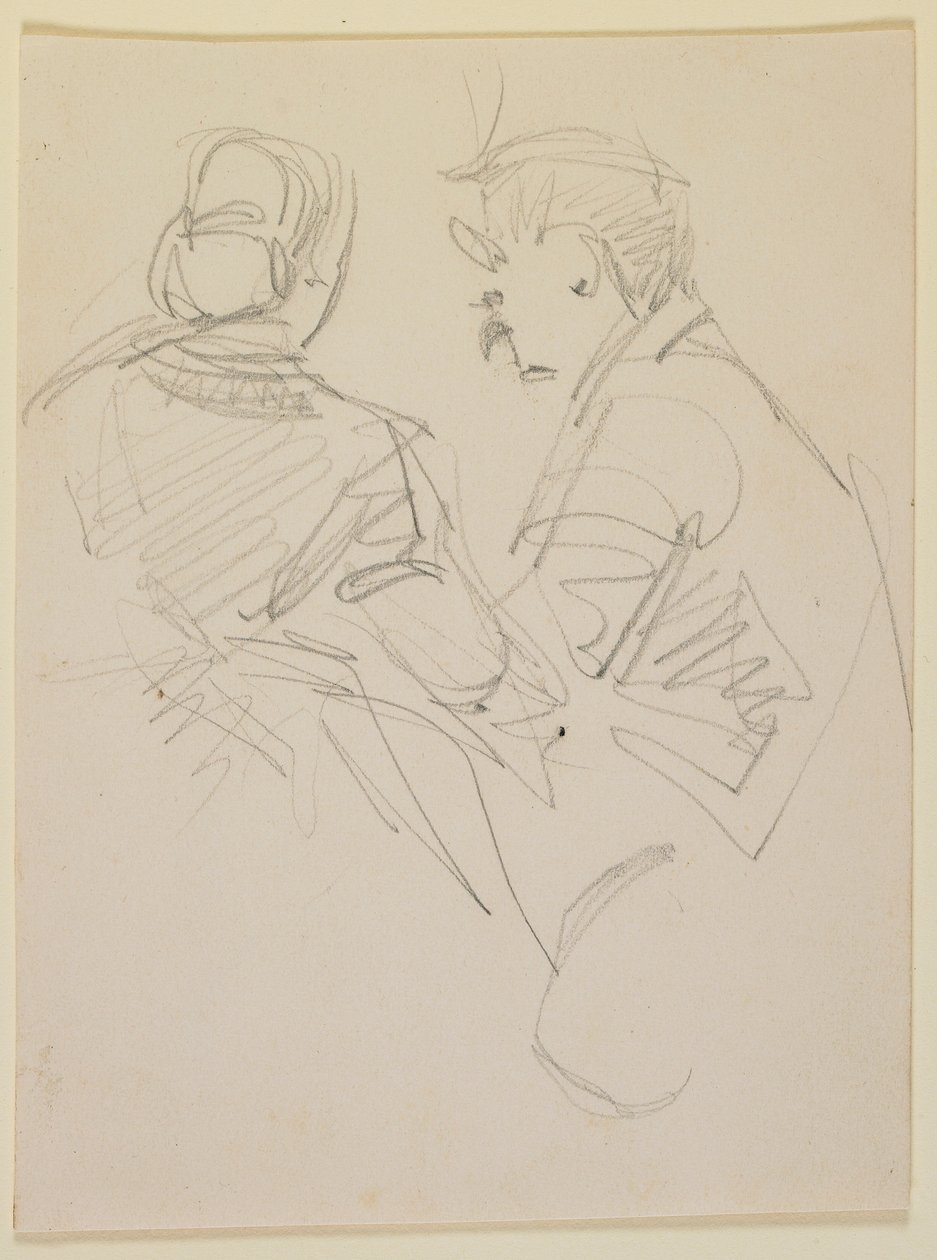 Dvě postavy, 1858. od James Abbott McNeill Whistler